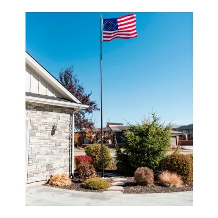 Let It Fly Llc Titan Telescoping Flagpole Kit - 25' Bronze/Black 100-0009